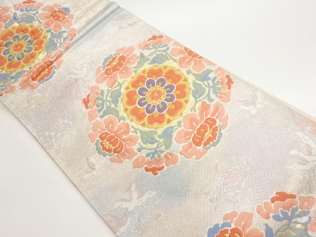 JAPANESE FUKURO OBI / SAGANISHIKI / WOVEN FLOWER CREST